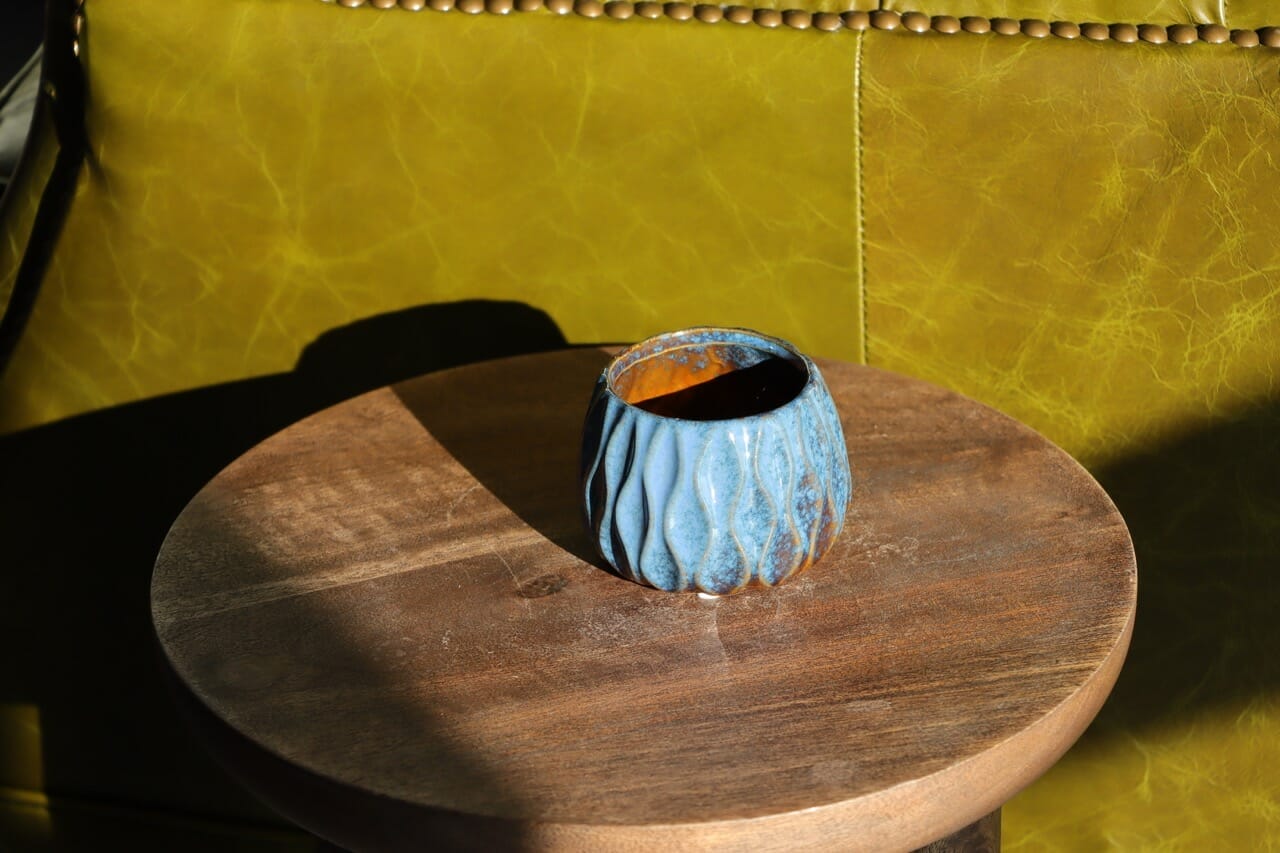 Botanique Wave Stentøj Blå og Brun - Ø6 cm