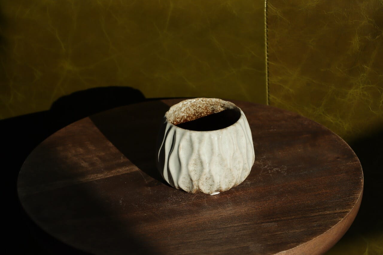 Botanique Wave Stoneware White - Ø6 cm