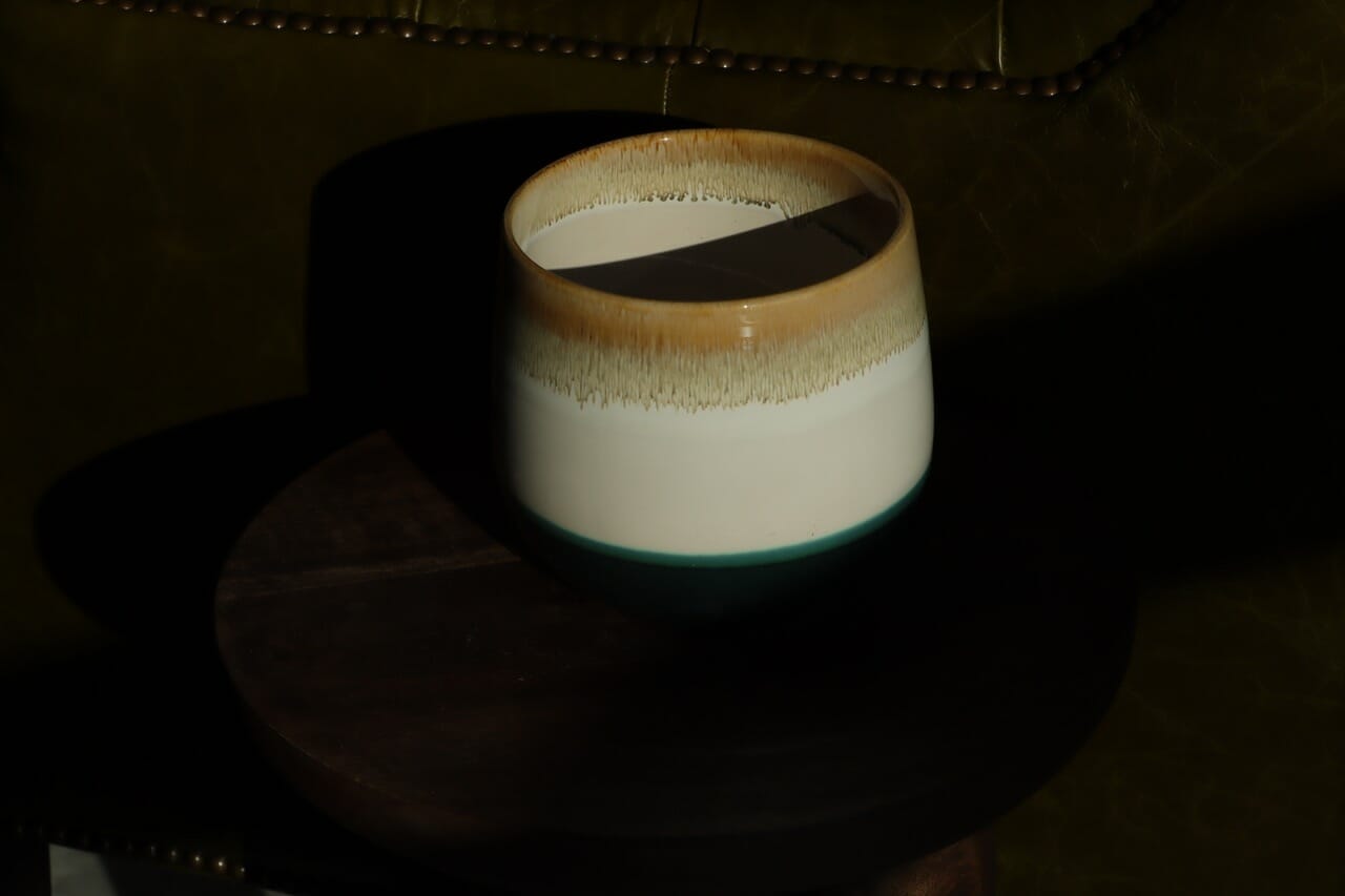 Botanique Glace Stentøj Creme hvid, brun og mørkegrøn - Ø12 cm