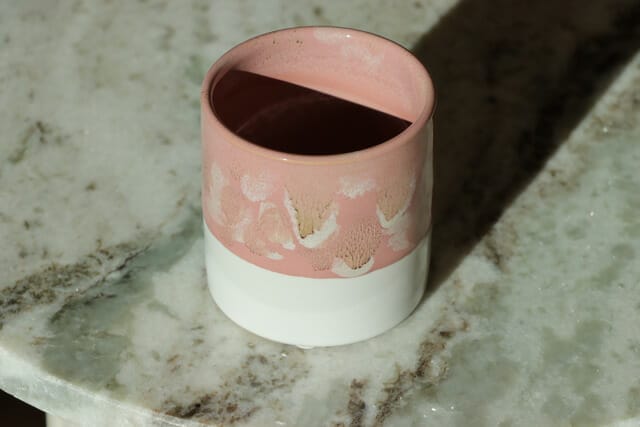 Botanique Glace Cylinder Stentøj Lyserød - Ø 6cm